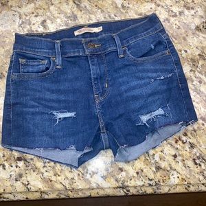 Levis 710 Super Skinny Jean Shorts